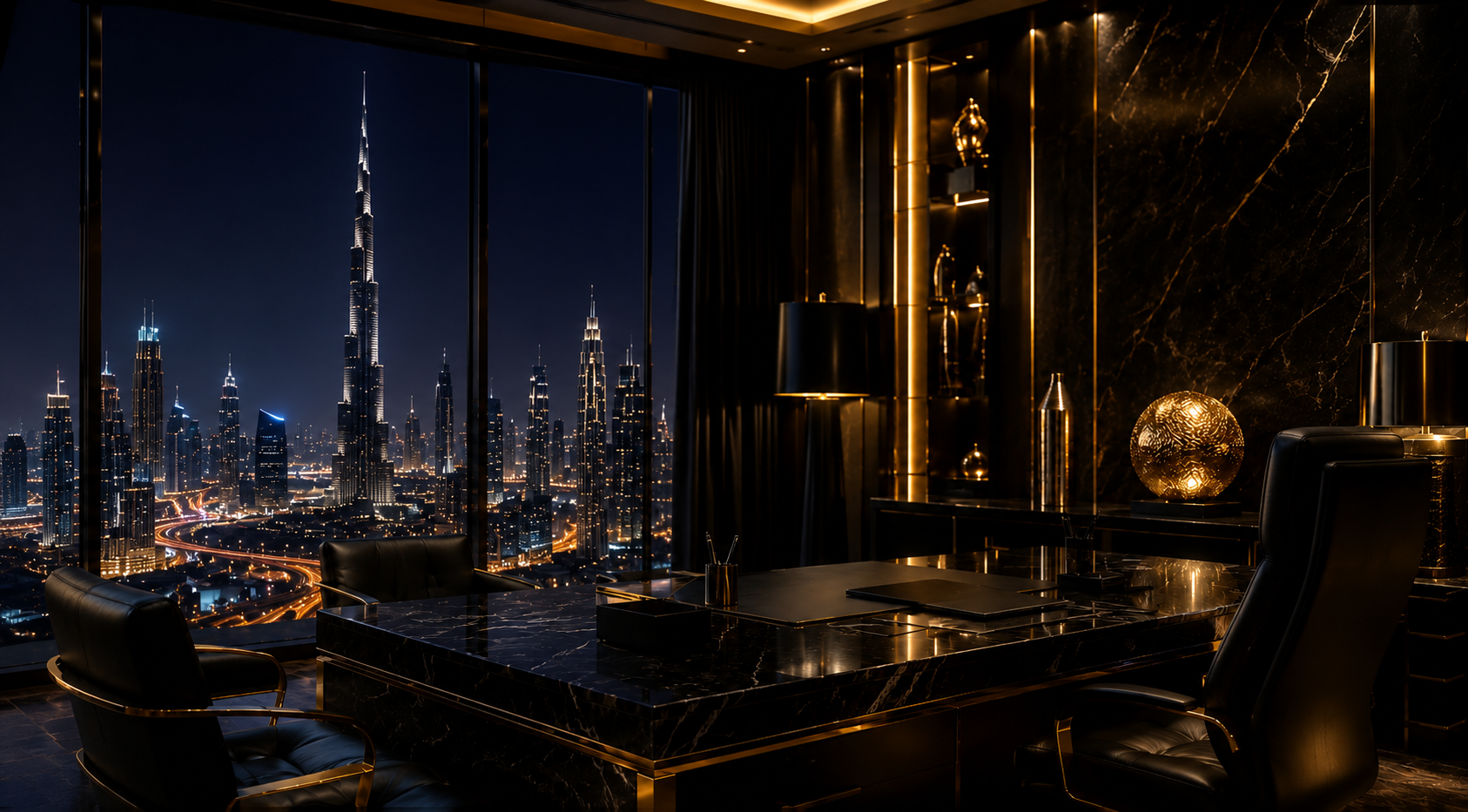 Luxury Dubai skyline representing Billionaire Kings Group global presence